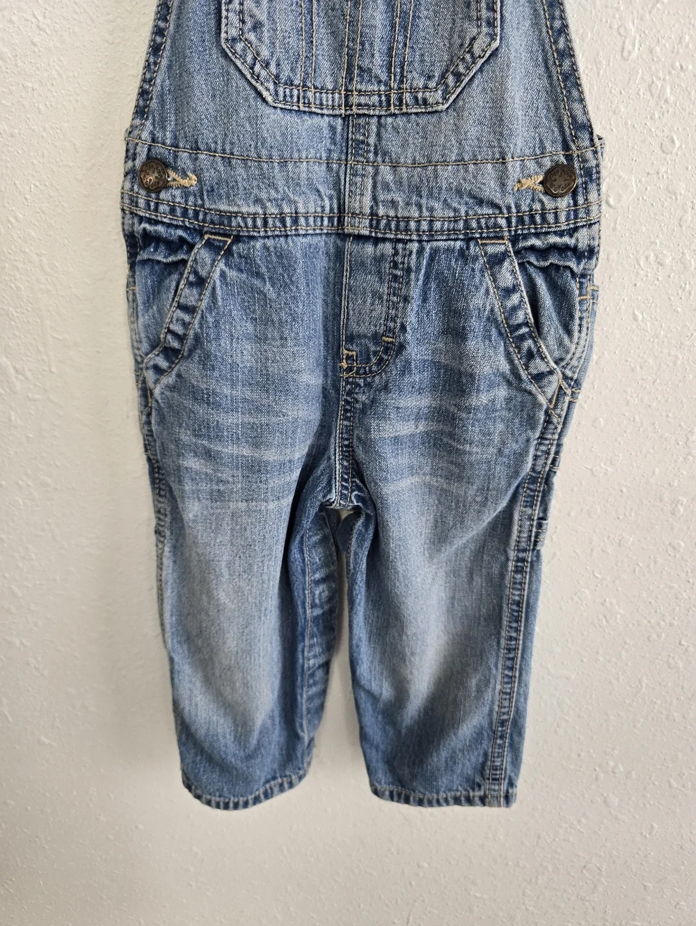 OshKosh B'gosh Light Blue Denim Overallsze 12 Months